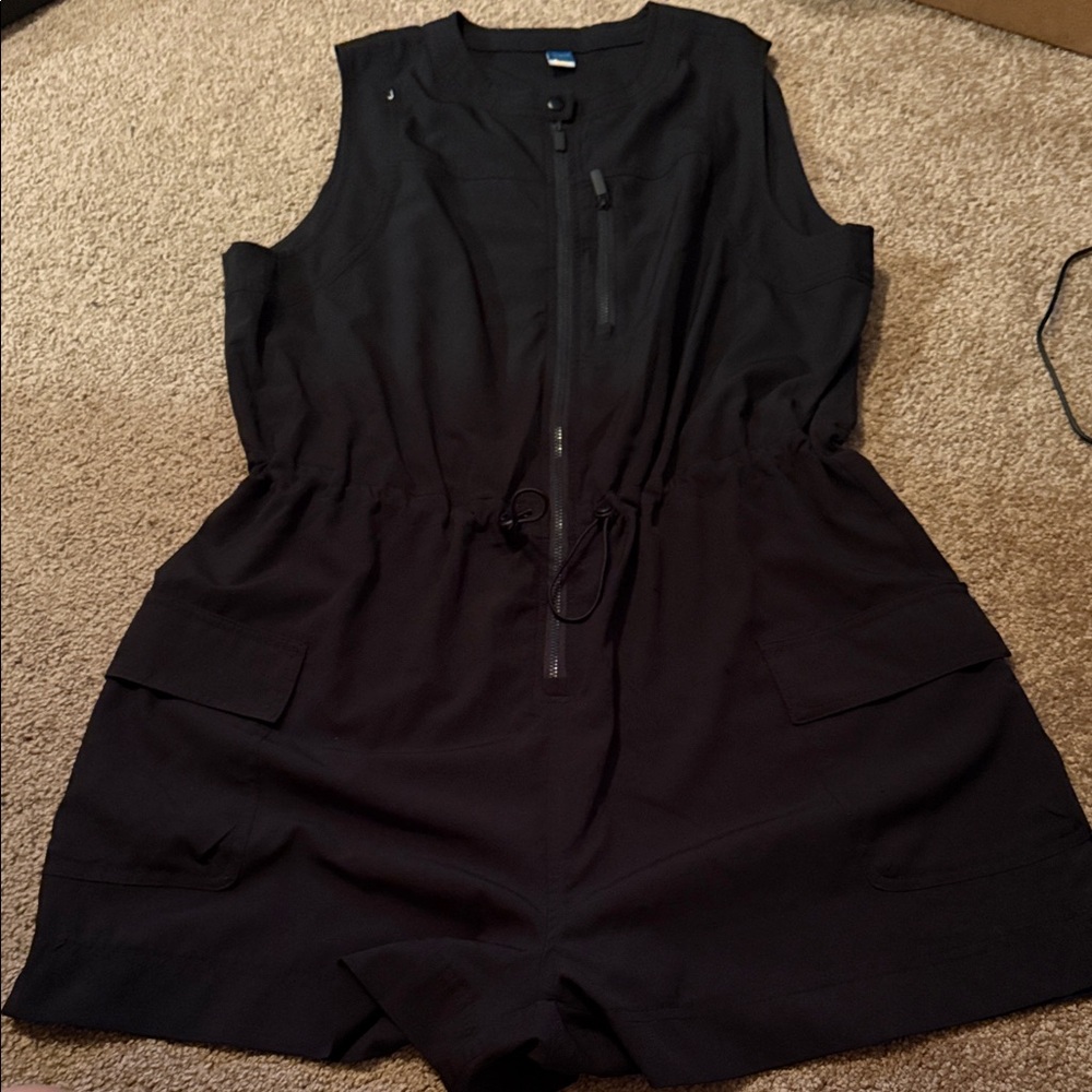 Old Navy Black Utility Romper
